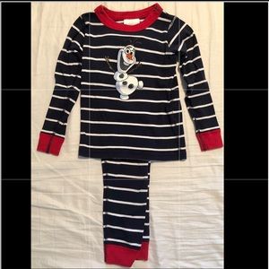Hanna Andersson Disney themed long john pajama set